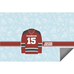 Hockey Indoor / Outdoor Rug - 6'x8' w/ Name and Number