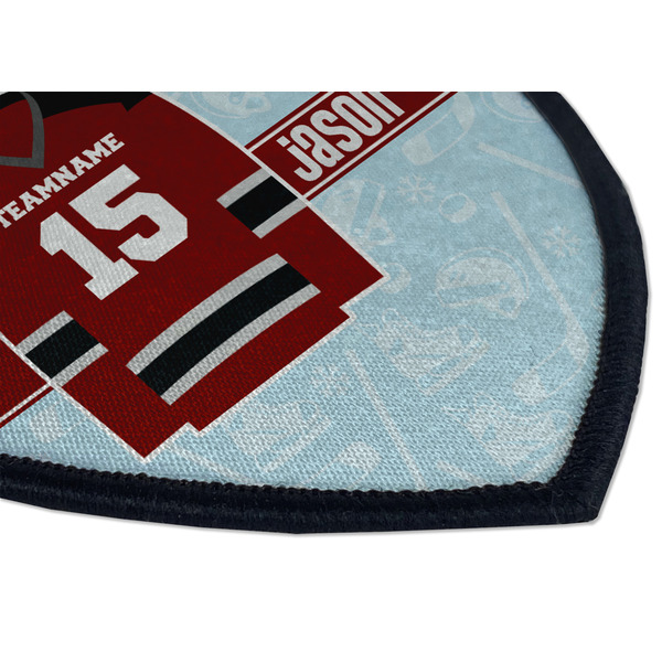 Hockey Iron on Shield 3 Detail
