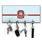 Hockey Key Hanger w/ 4 Hooks w/ Name and Number