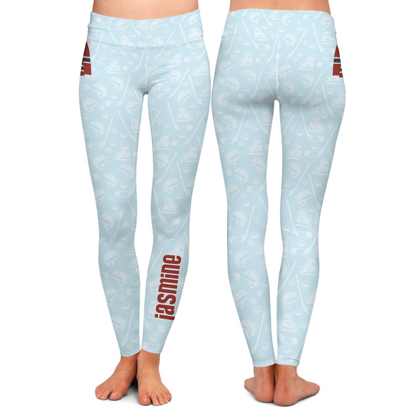 Hockey Ladies Leggings - Front and Back