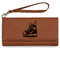 Hockey Ladies Wallet - Leather - Rawhide - Front View