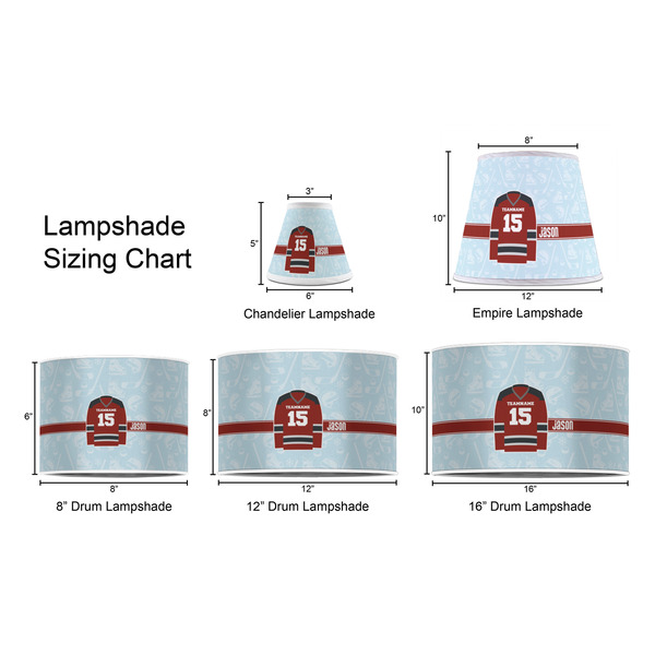 Hockey Lampshade Sizing Chart