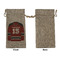 Hockey Large Burlap Gift Bags - Front Approval