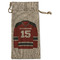Hockey Large Burlap Gift Bags - Front
