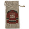 Hockey Large Burlap Gift Bag - Front (Personalized)