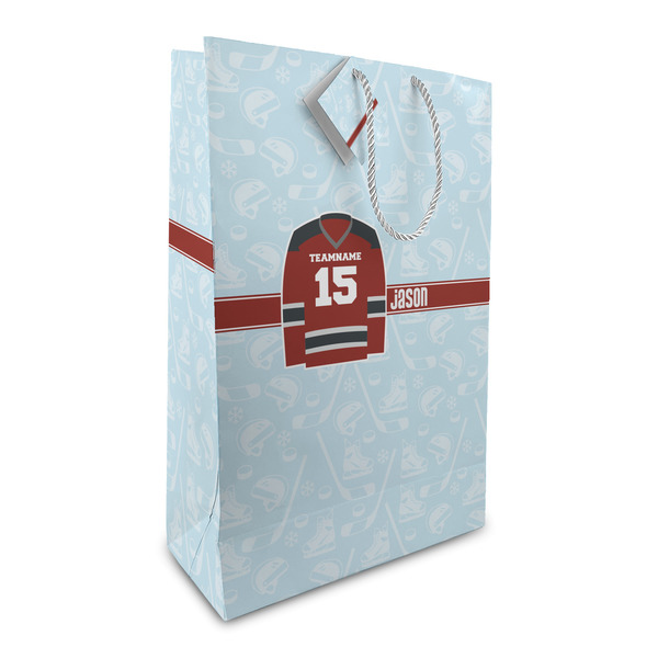 Custom Hockey Large Gift Bag (Personalized)