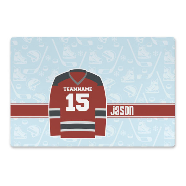 Custom Hockey Large Rectangle Car Magnet (Personalized)