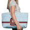 Hockey Large Rope Tote Bag - In Context View