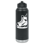 Hockey Water Bottle - Laser Engraved - Front