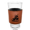 Hockey Laserable Leatherette Mug Sleeve - In pint glass for bar