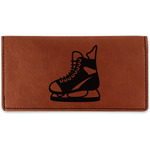 Hockey Leatherette Checkbook Holder