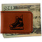 Hockey Leatherette Magnetic Money Clip - Front