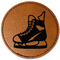 Hockey Leatherette Patches - Round