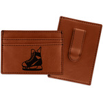 Hockey Leatherette Wallet with Money Clip