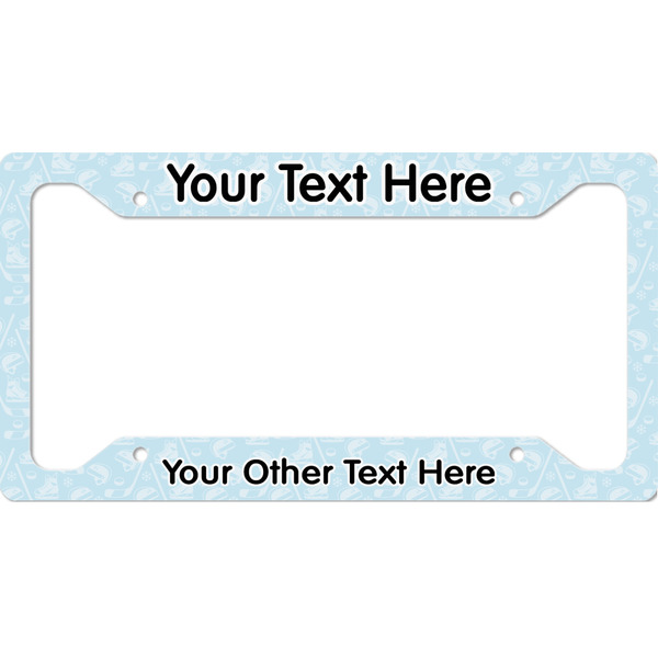 Custom Hockey License Plate Frame (Personalized)