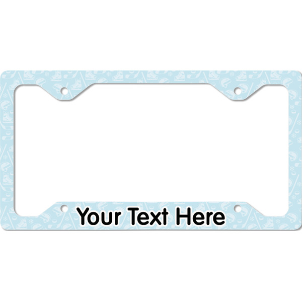 Custom Hockey License Plate Frame - Style C (Personalized)