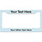 Hockey License Plate Frame - Style B (Personalized)