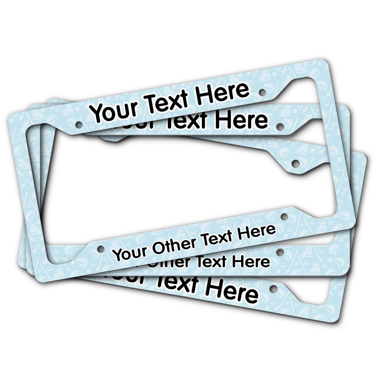 Custom Hockey License Plate Frame (Personalized) YouCustomizeIt