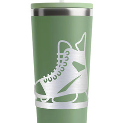 Hockey RTIC Everyday Tumbler with Straw - 28oz - Light Green - Double-Sided (Personalized)