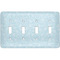 Hockey Light Switch Cover (4 Toggle Plate)