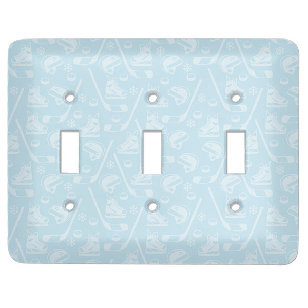 Custom Hockey Light Switch Cover (3 Toggle Plate)