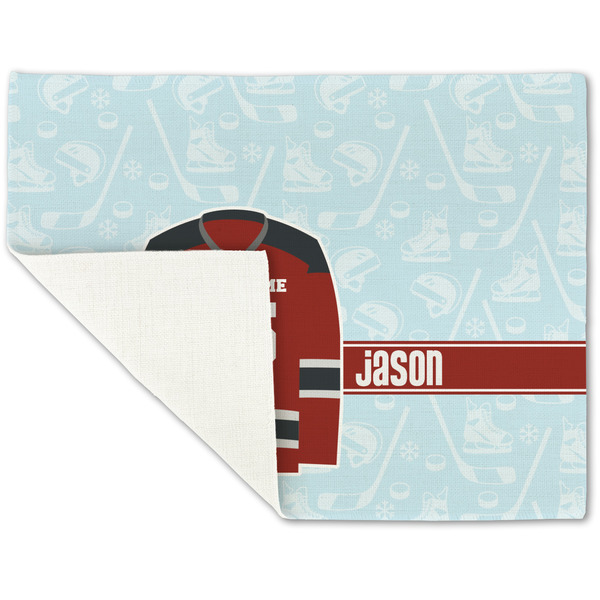 Hockey Linen Placemat - Folded Corner (single side)