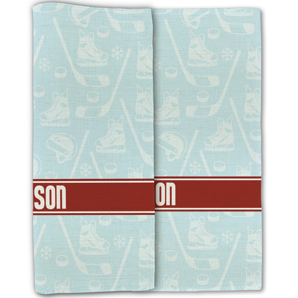 Hockey Linen Placemat - Folded Half (double sided)