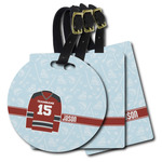 Hockey Plastic Luggage Tag (Personalized)