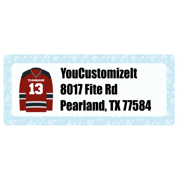 Custom Hockey Return Address Labels (Personalized)