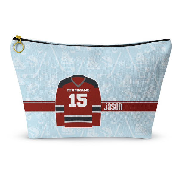 Custom Hockey Makeup Bag - Large - 12.5"x7" (Personalized)