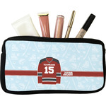 Hockey Makeup / Cosmetic Bag - Small (Personalized)