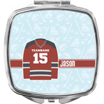 Hockey Compact Makeup Mirror (Personalized)