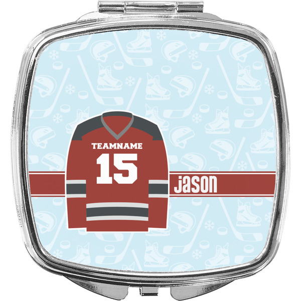 Custom Hockey Compact Makeup Mirror (Personalized)