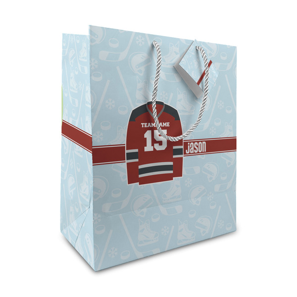 Custom Hockey Medium Gift Bag (Personalized)