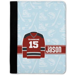 Hockey Notebook Padfolio - Medium w/ Name and Number