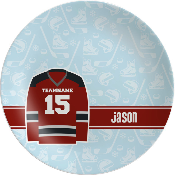 Custom Hockey Melamine Plate (Personalized)