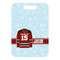 Hockey Metal Luggage Tag - Front Without Strap