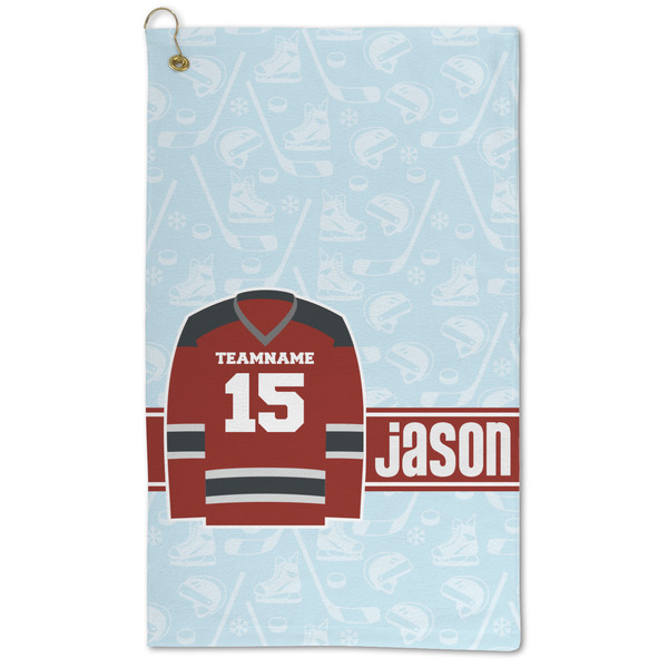 Custom Hockey Microfiber Golf Towel - Large (Personalized)
