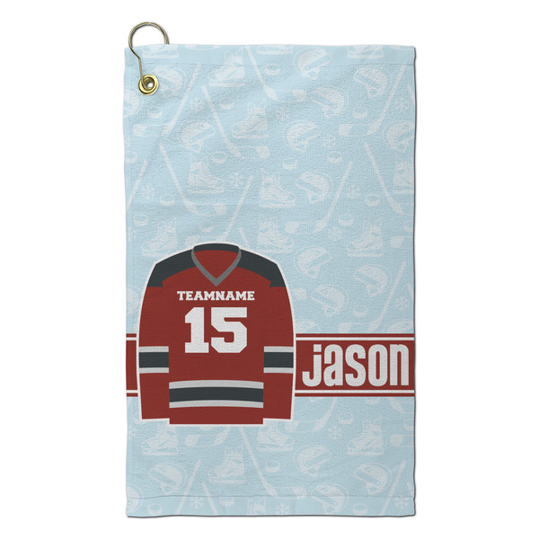 Custom Hockey Microfiber Golf Towel - Small (Personalized)