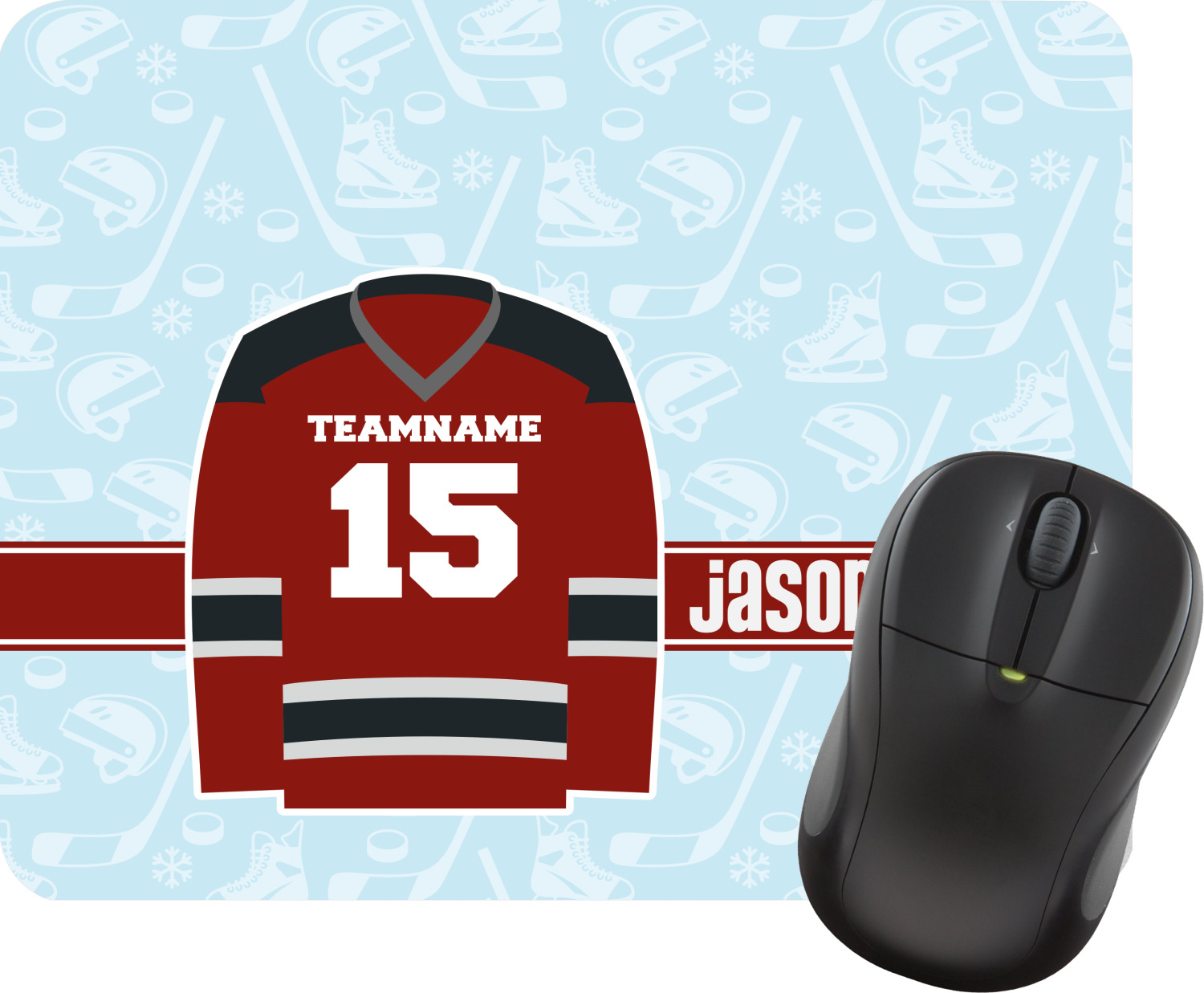Hockey Rectangular Mouse Pad (Personalized) YouCustomizeIt