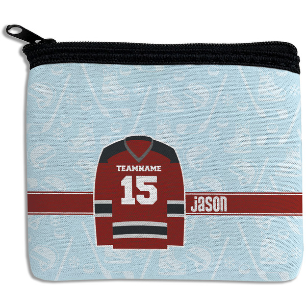 Custom Hockey Rectangular Coin Purse (Personalized)