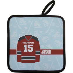 Hockey Pot Holder w/ Name and Number