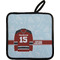 Hockey Pot Holder w/ Name and Number