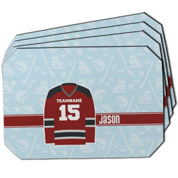 Hockey Dining Table Mat - Octagon w/ Name and Number