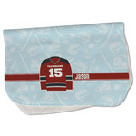 Hockey Burp Cloth - Fleece w/ Name and Number