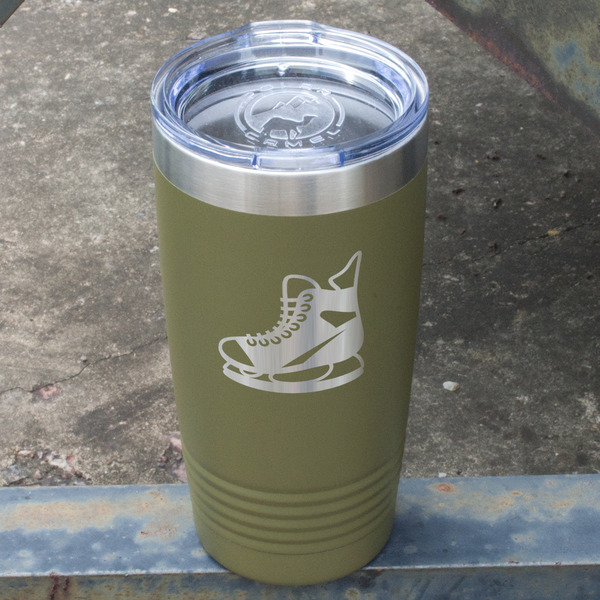 Hockey Olive Polar Camel Tumbler - 20oz - Angled