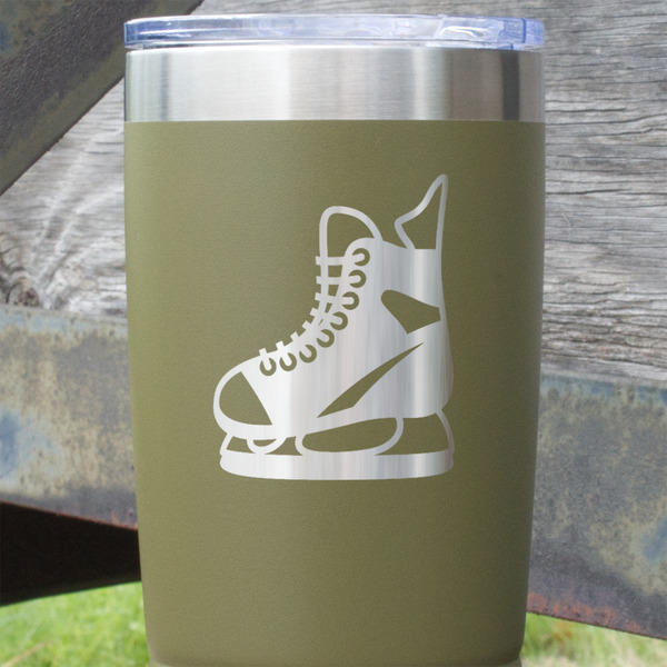 Hockey Olive Polar Camel Tumbler - 20oz - Close Up