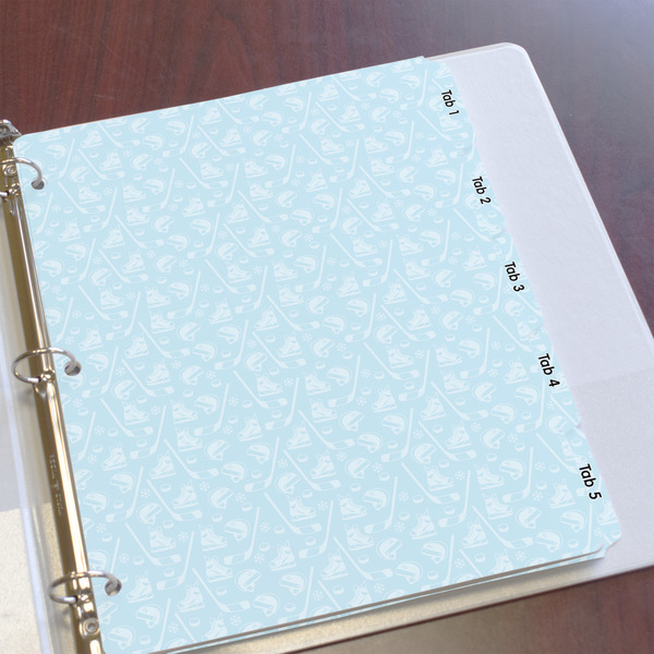Hockey Page Dividers - Set of 5 - In Context