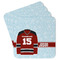 Hockey Paper Coasters w/ Name and Number