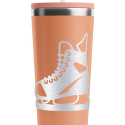 Hockey RTIC Everyday Tumbler with Straw - 28oz - Peach - Double-Sided (Personalized)